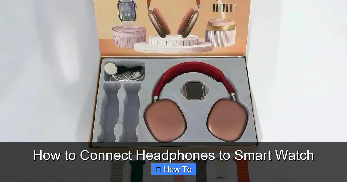 How to Connect Headphones to Smart Watch