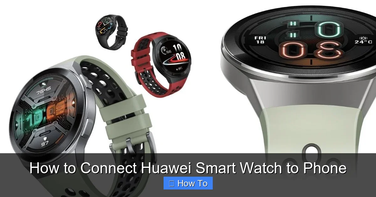 How to Connect Huawei Smart Watch to Phone