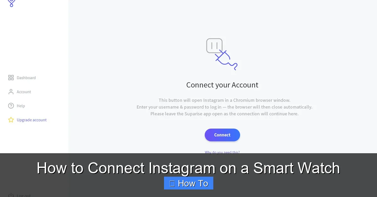 How to Connect Instagram on a Smart Watch