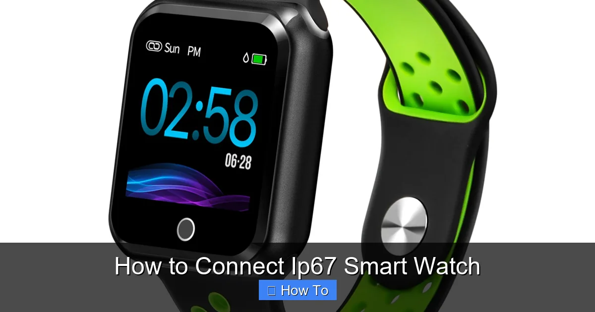 How to Connect Ip67 Smart Watch