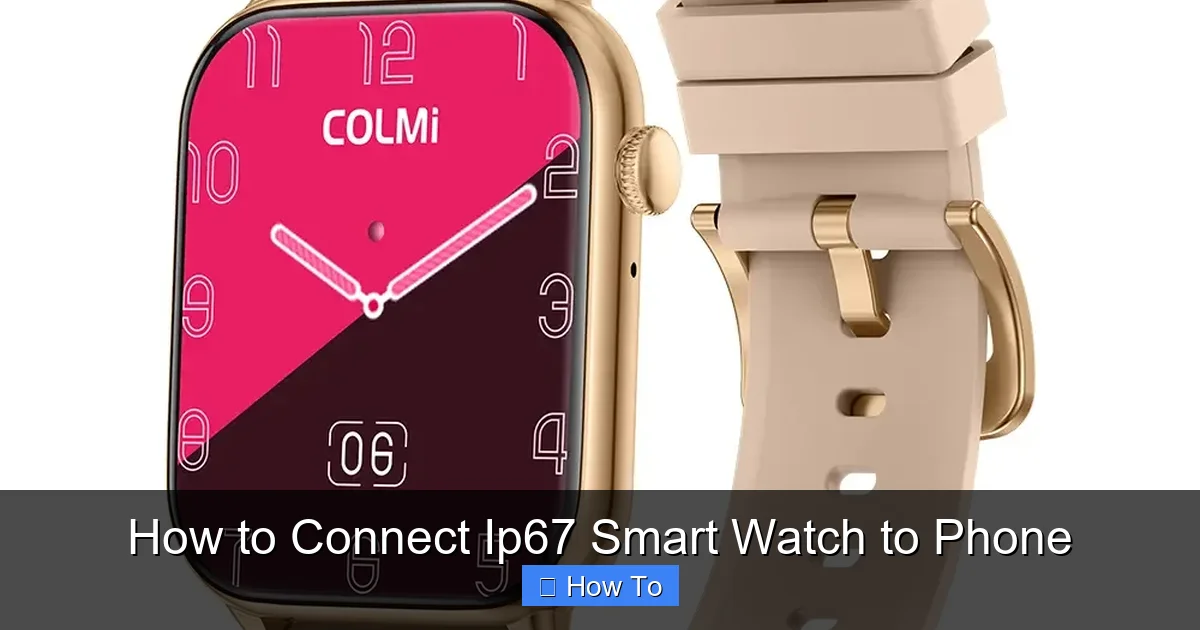 How to Connect Ip67 Smart Watch to Phone