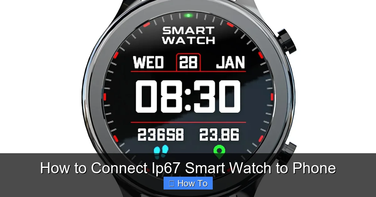 How to Connect Ip67 Smart Watch to Phone