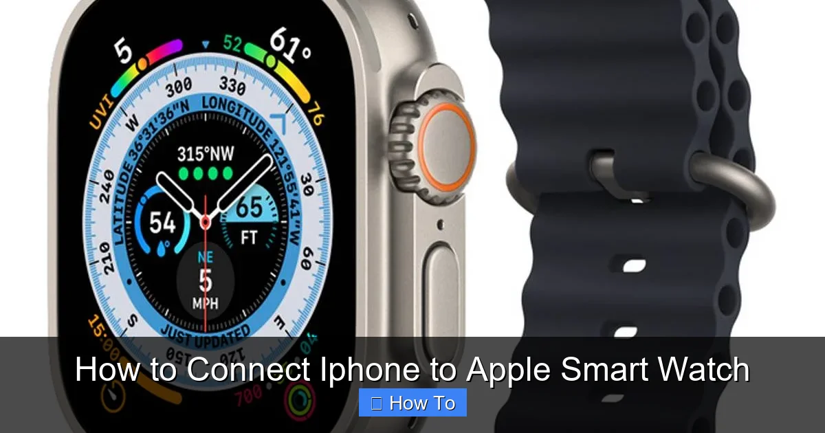 How to Connect Iphone to Apple Smart Watch
