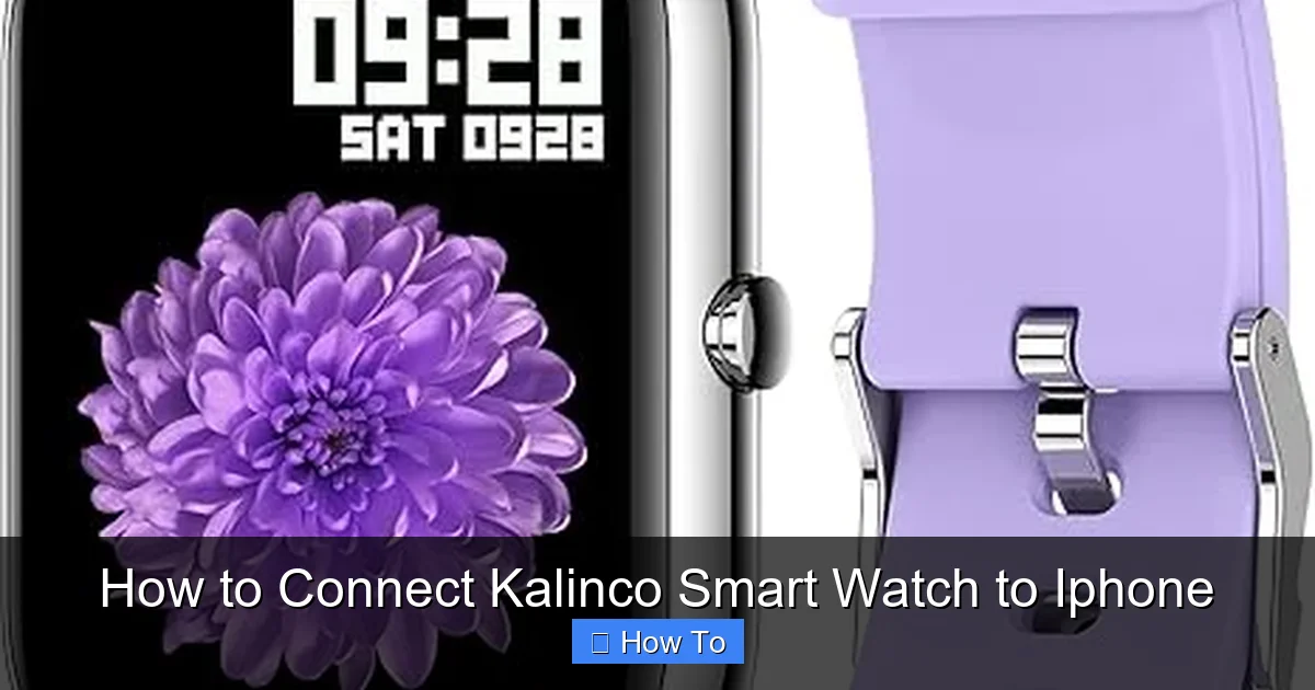 How to Connect Kalinco Smart Watch to Iphone