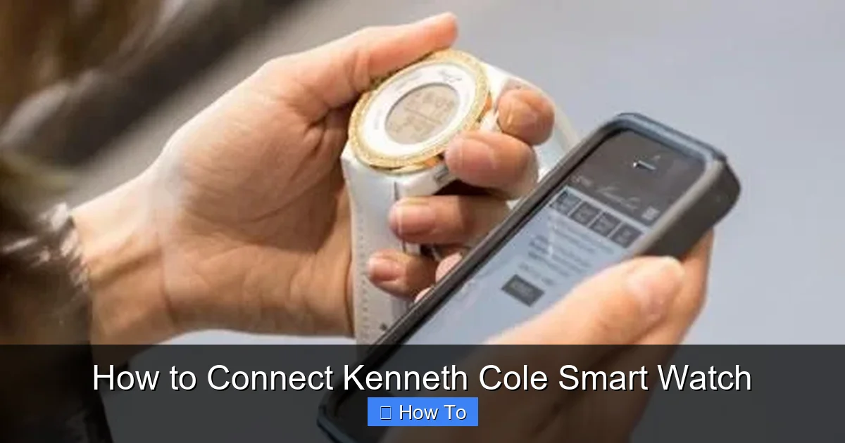 How to Connect Kenneth Cole Smart Watch