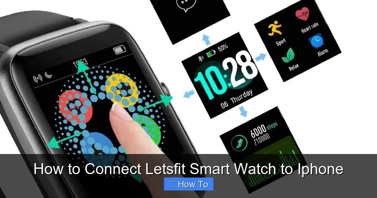 How to Connect Letsfit Smart Watch to Iphone