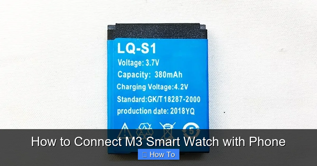 How to Connect M3 Smart Watch with Phone