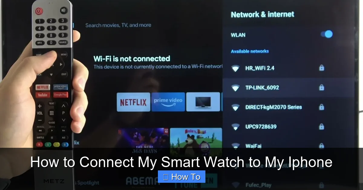 How to Connect My Smart Watch to My Iphone