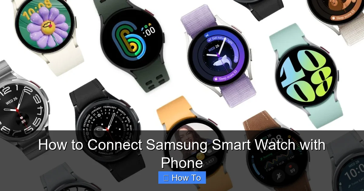 How to Connect Samsung Smart Watch with Phone