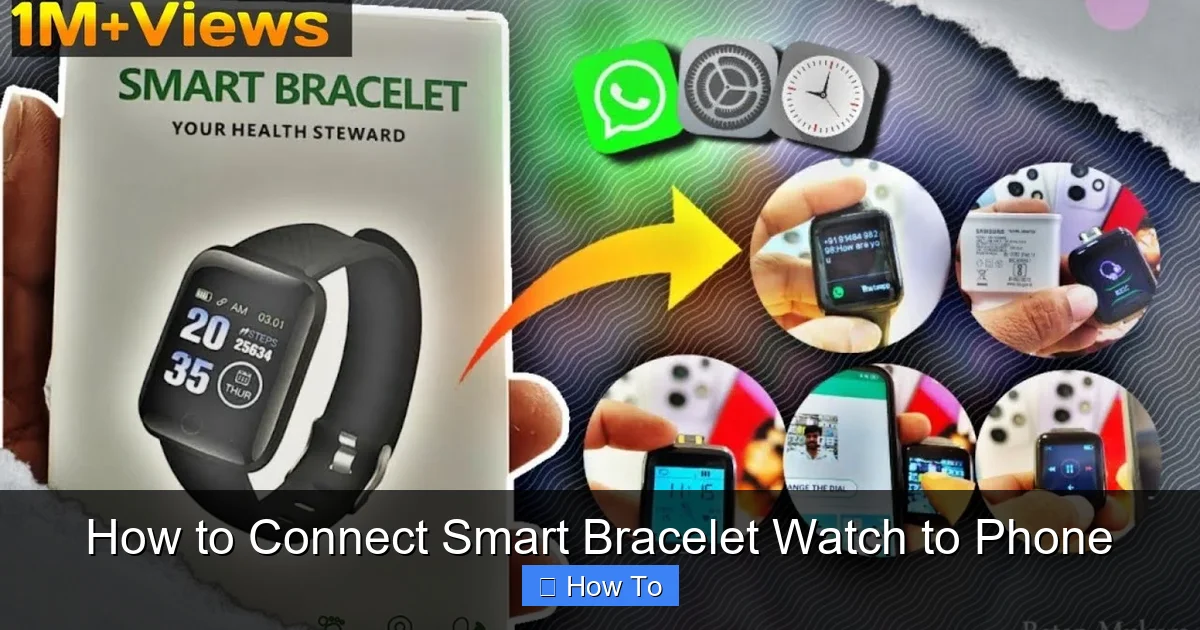 How to Connect Smart Bracelet Watch to Phone