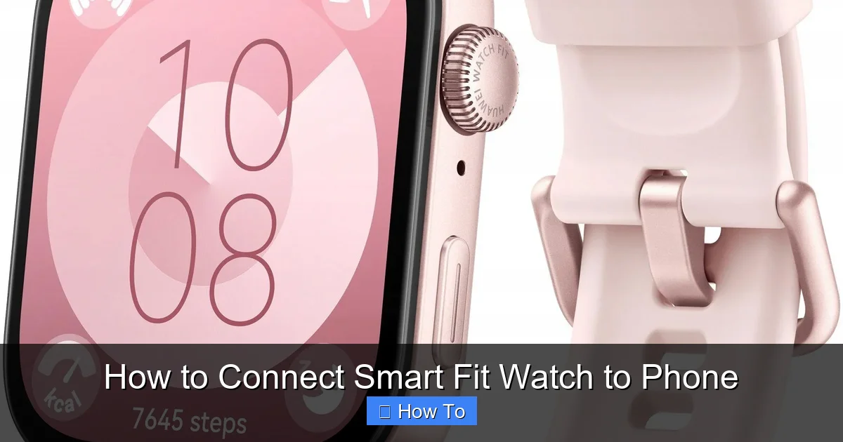 How to Connect Smart Fit Watch to Phone