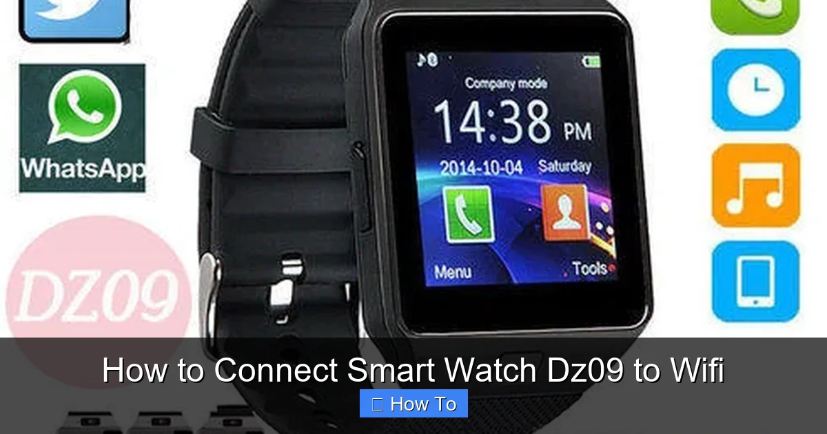 How to Connect Smart Watch Dz09 to Wifi