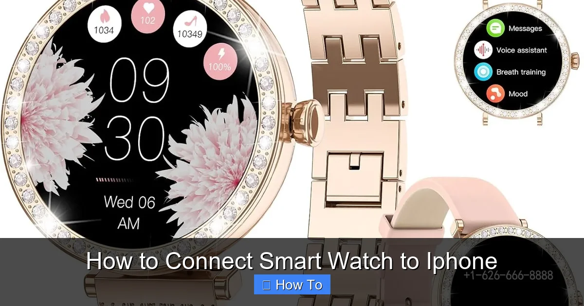 How to Connect Smart Watch to Iphone