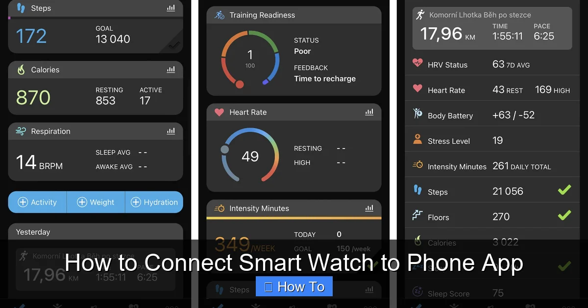 How to Connect Smart Watch to Phone App