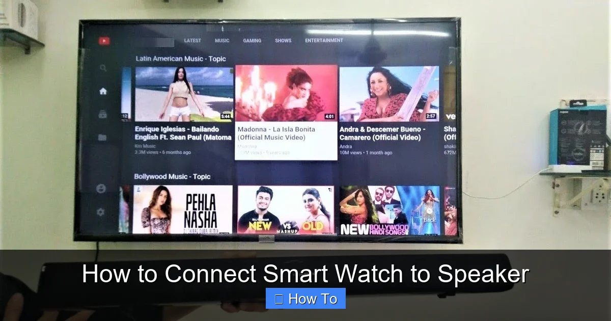 How to Connect Smart Watch to Speaker