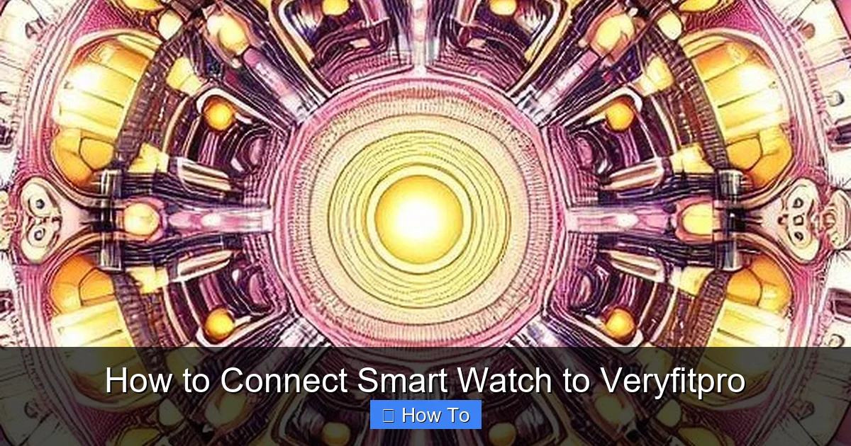 How to Connect Smart Watch to Veryfitpro