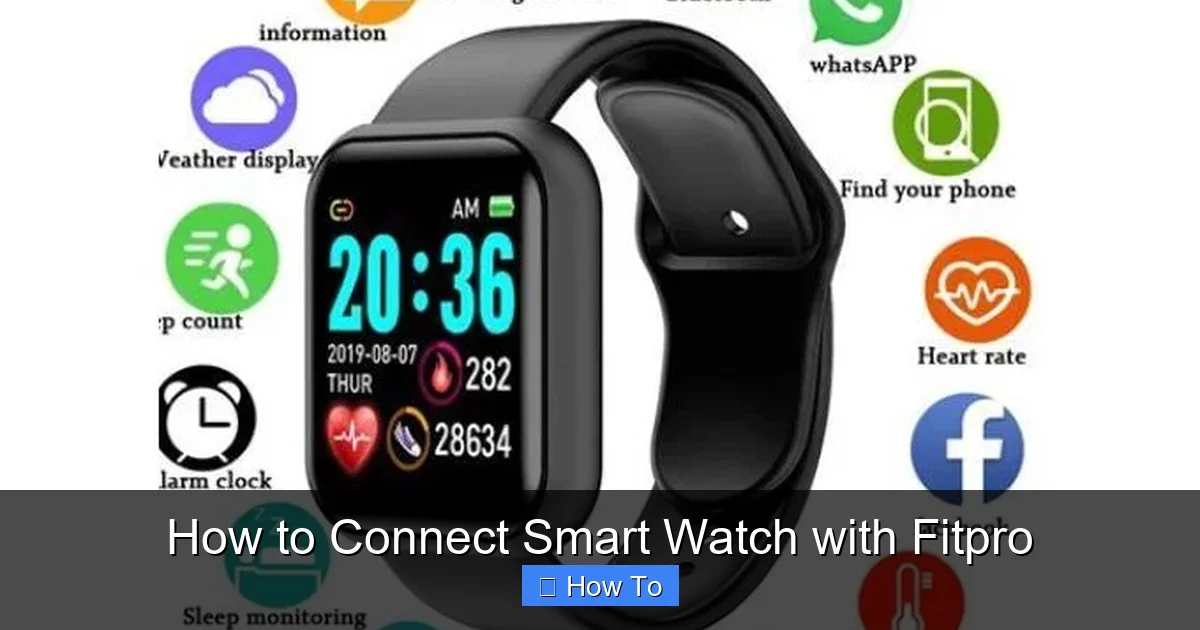 How to Connect Smart Watch with Fitpro