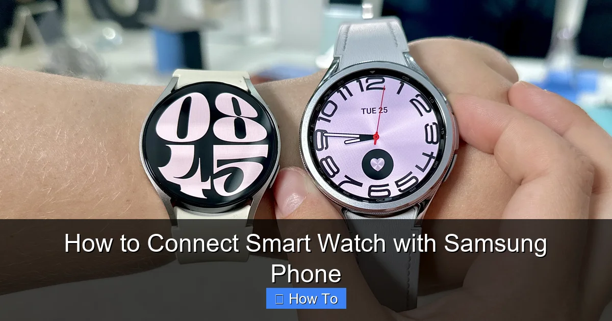 How to Connect Smart Watch with Samsung Phone