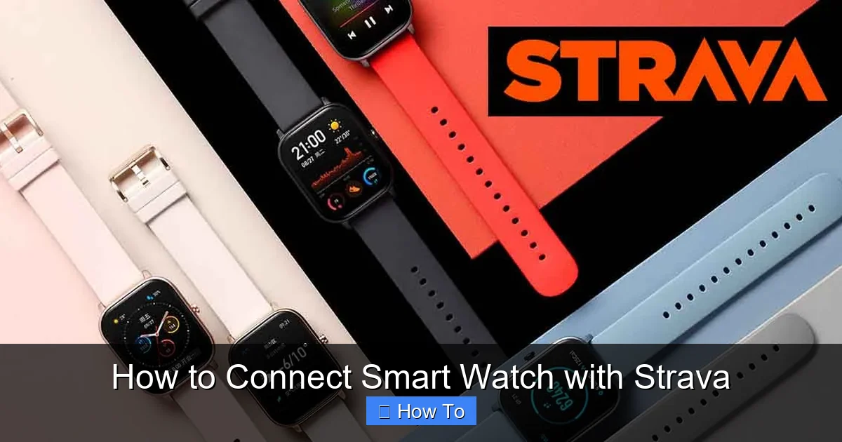 How to Connect Smart Watch with Strava