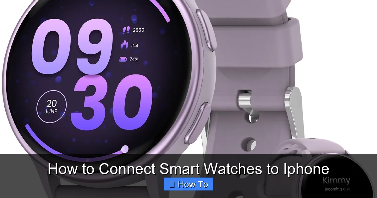 How to Connect Smart Watches to Iphone