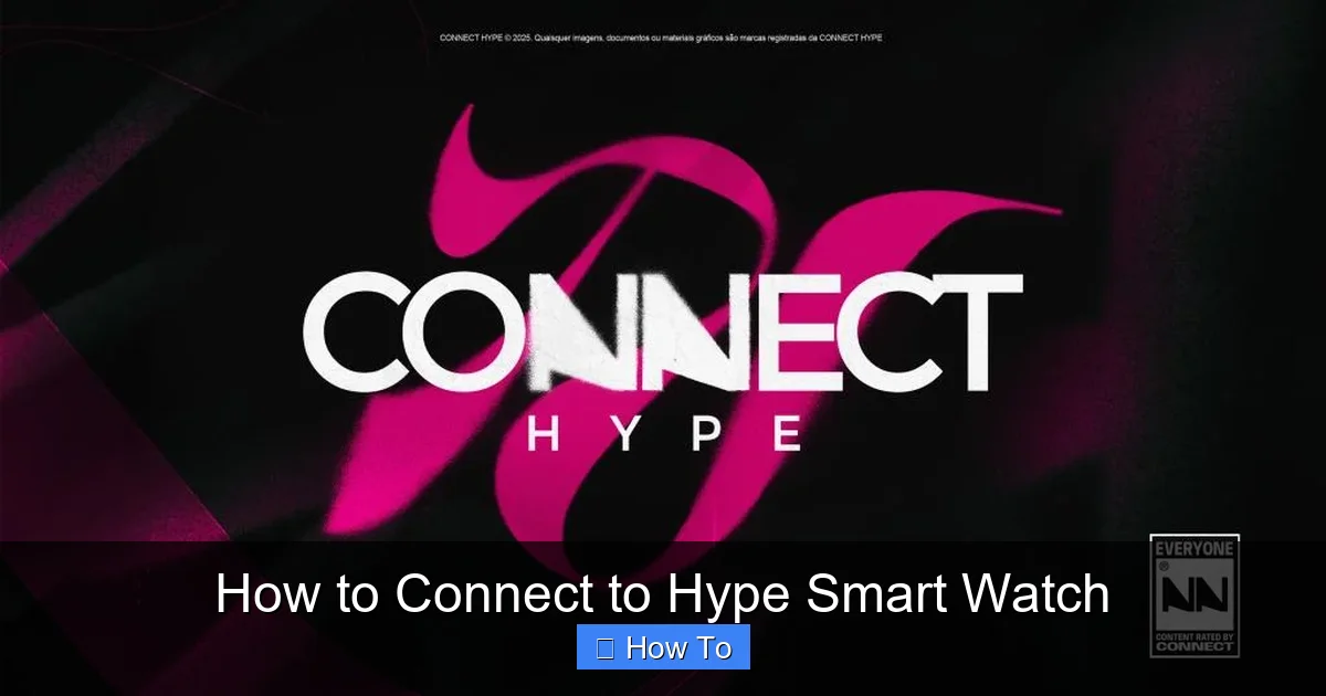 How to Connect to Hype Smart Watch
