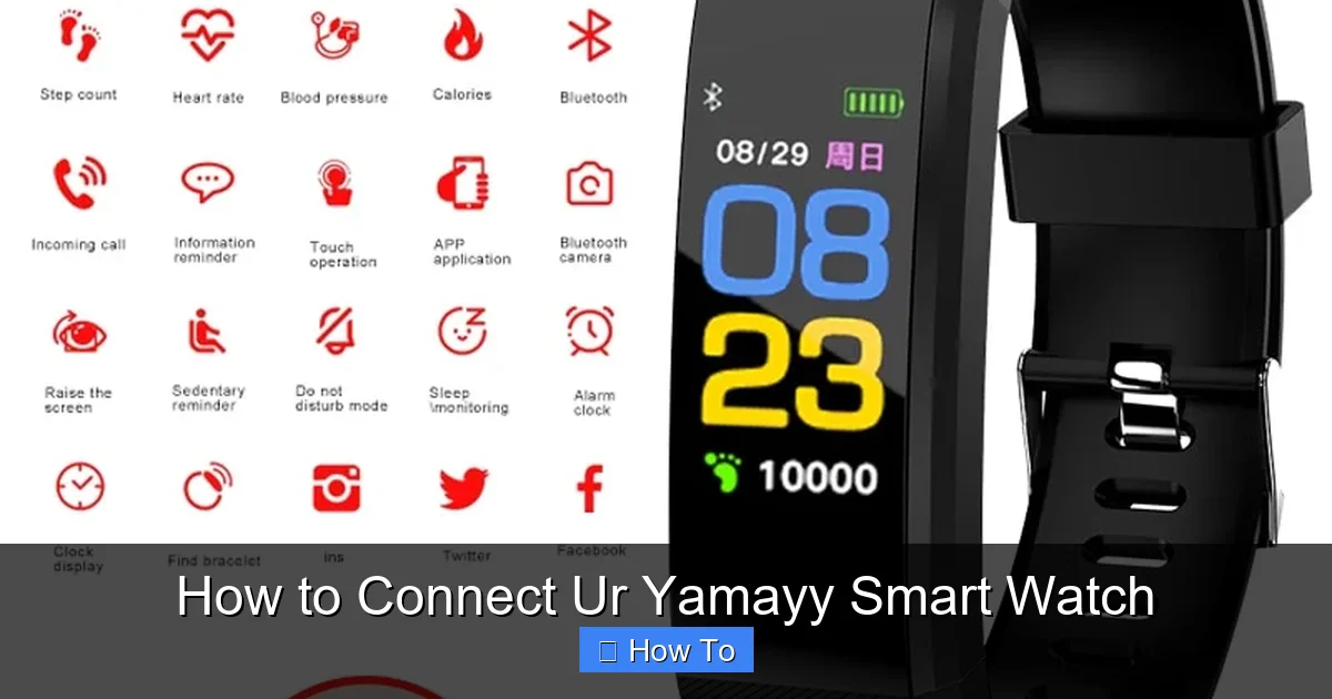 How to Connect Ur Yamayy Smart Watch