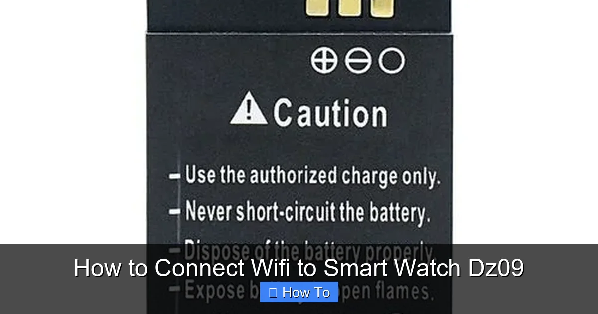 How to Connect Wifi to Smart Watch Dz09