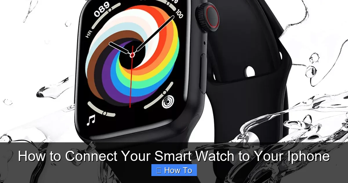 How to Connect Your Smart Watch to Your Iphone