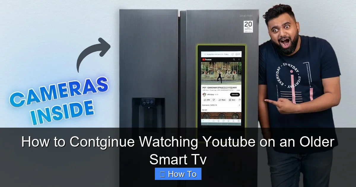 How to Contginue Watching Youtube on an Older Smart Tv
