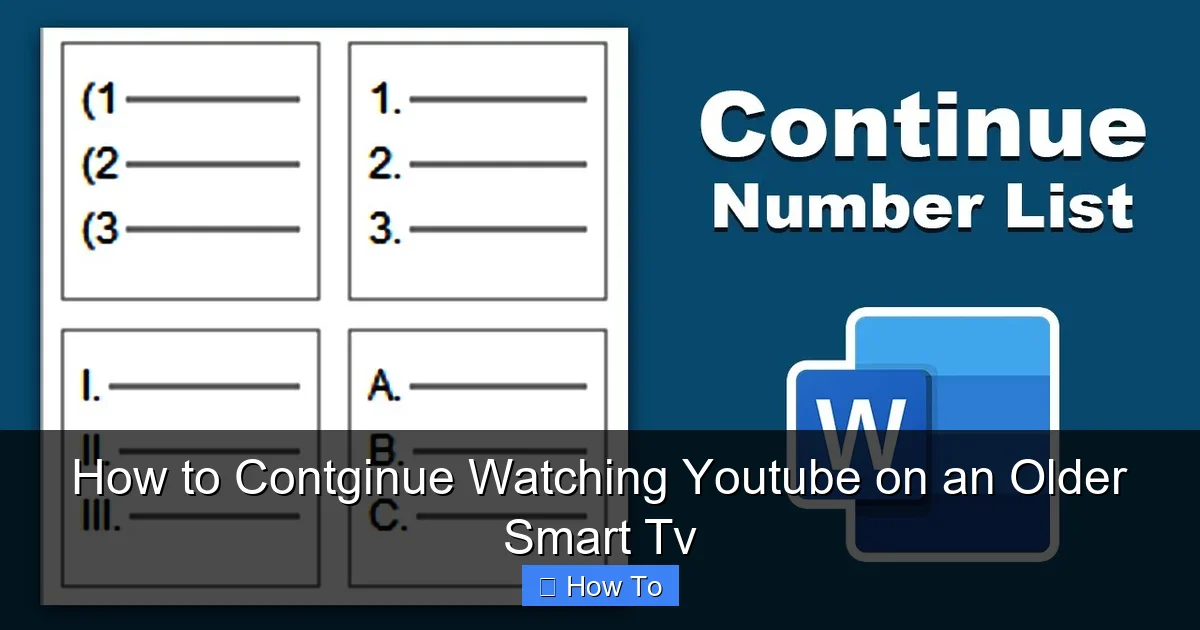How to Contginue Watching Youtube on an Older Smart Tv