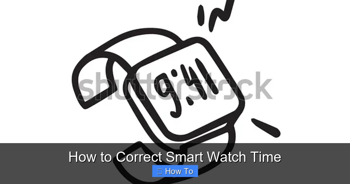 How to Correct Smart Watch Time