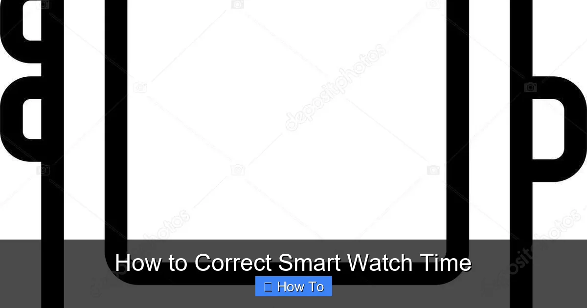 How to Correct Smart Watch Time
