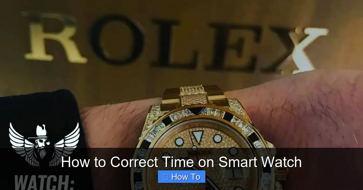 How to Correct Time on Smart Watch