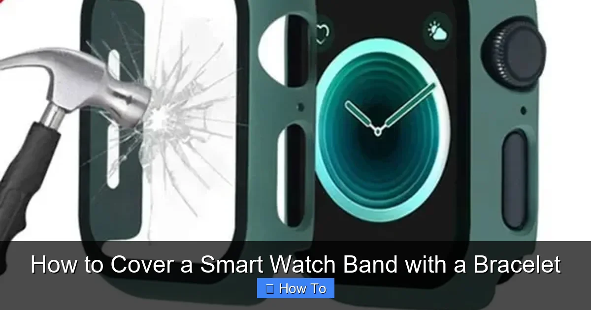 How to Cover a Smart Watch Band with a Bracelet