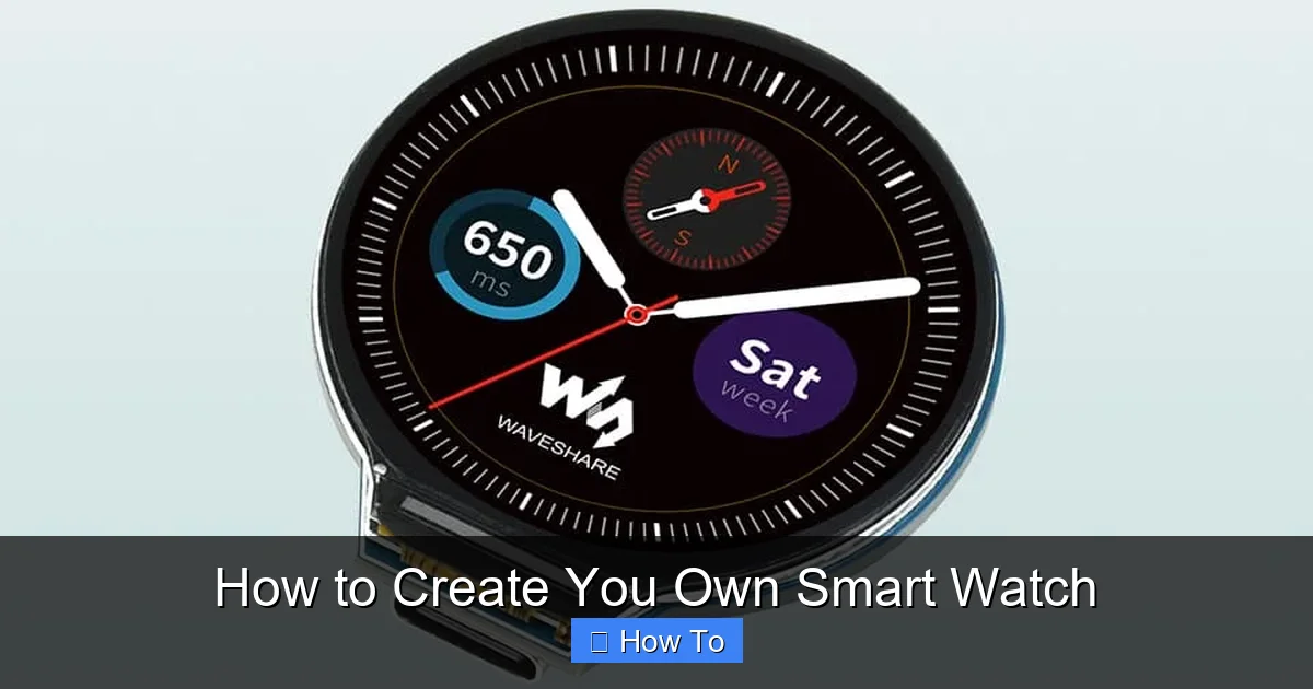 How to Create You Own Smart Watch