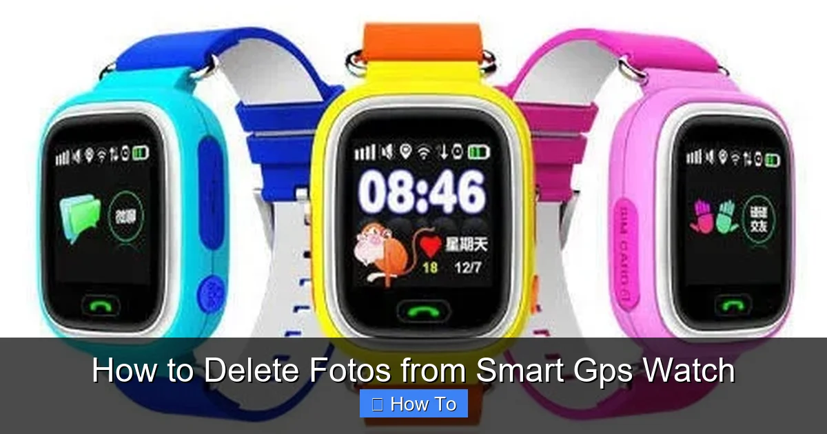 How to Delete Fotos from Smart Gps Watch