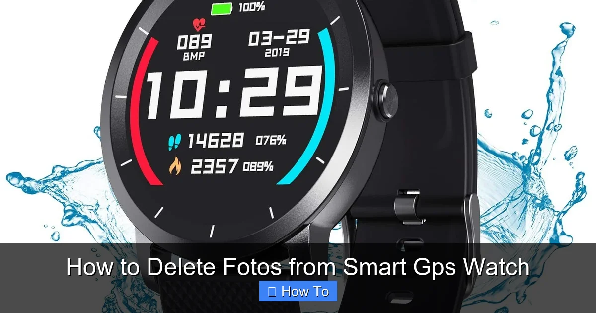 How to Delete Fotos from Smart Gps Watch