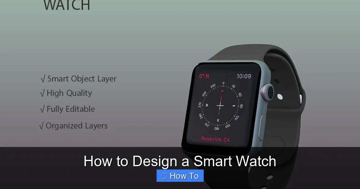How to Design a Smart Watch