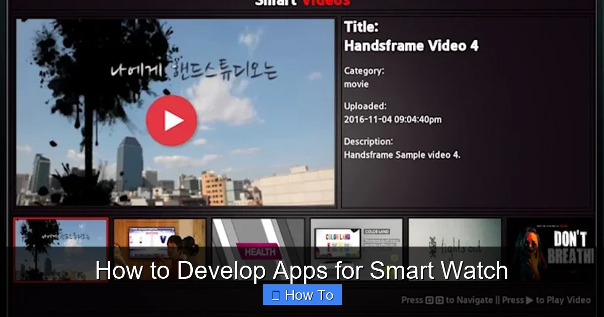How to Develop Apps for Smart Watch