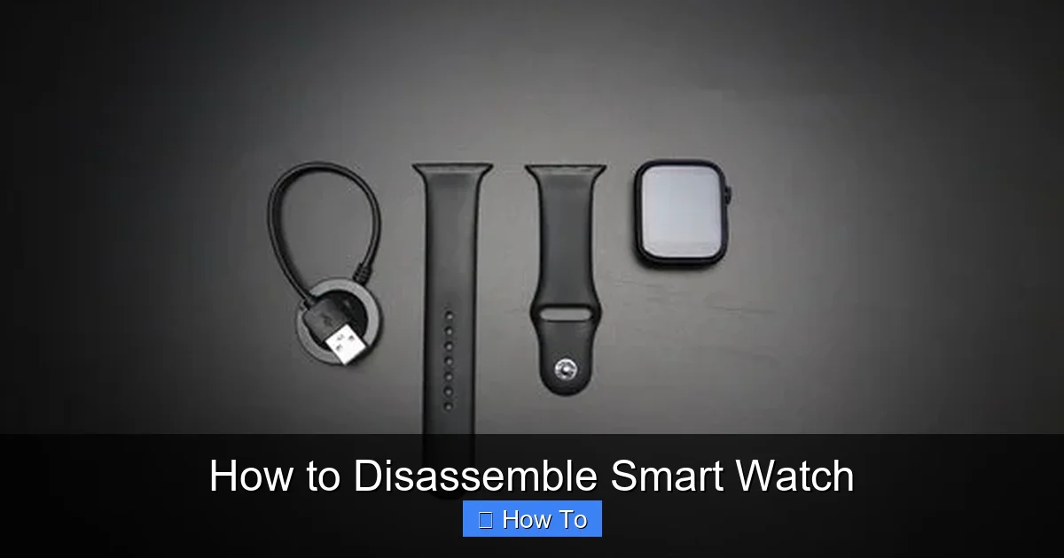 How to Disassemble Smart Watch