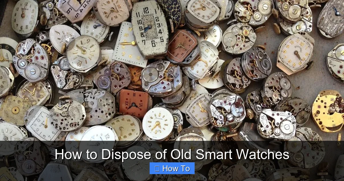 How to Dispose of Old Smart Watches