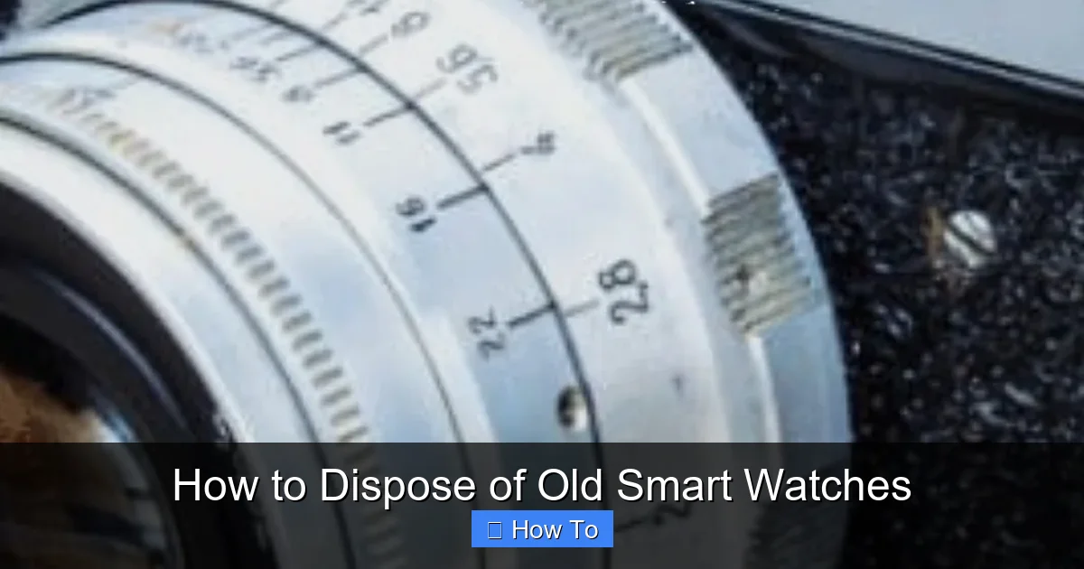 How to Dispose of Old Smart Watches