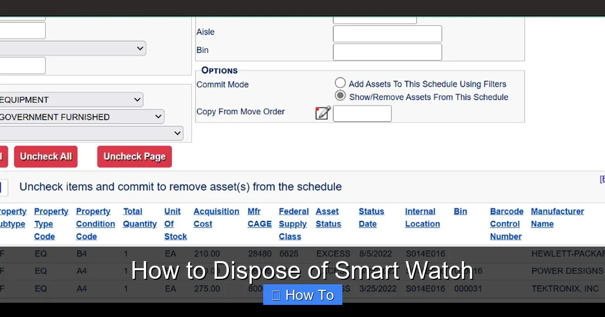 How to Dispose of Smart Watch