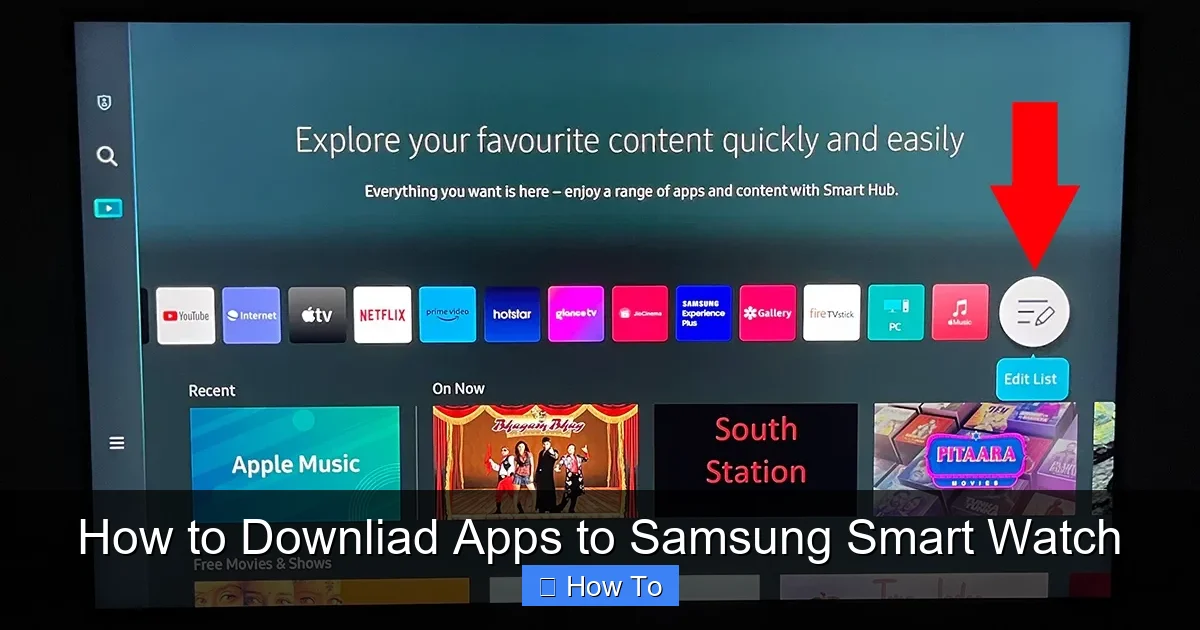 How to Downliad Apps to Samsung Smart Watch