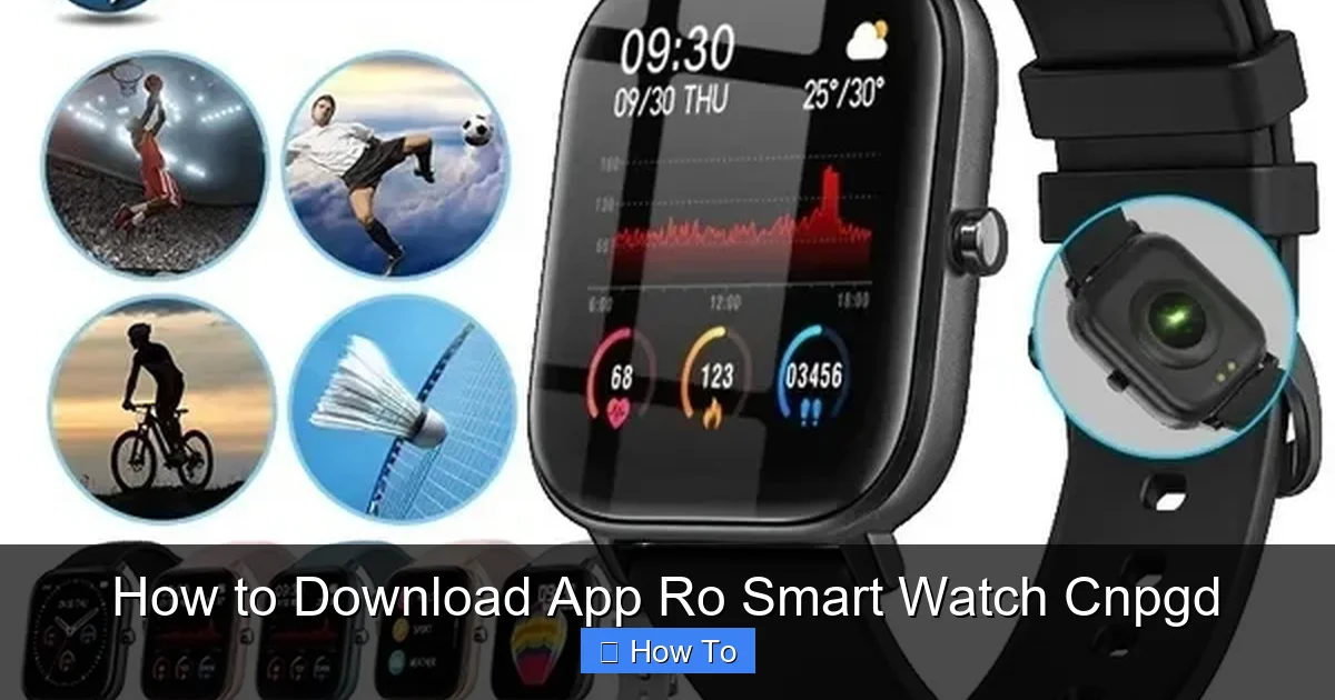 How to Download App Ro Smart Watch Cnpgd