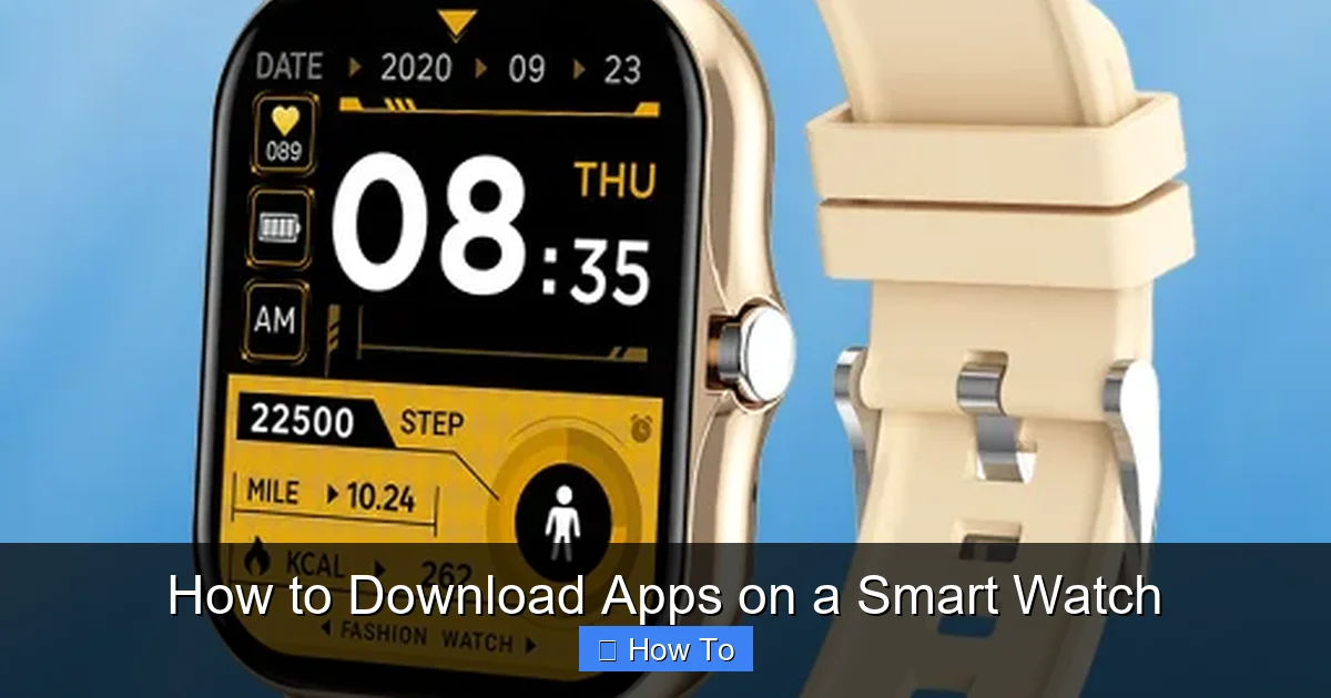 How to Download Apps on a Smart Watch