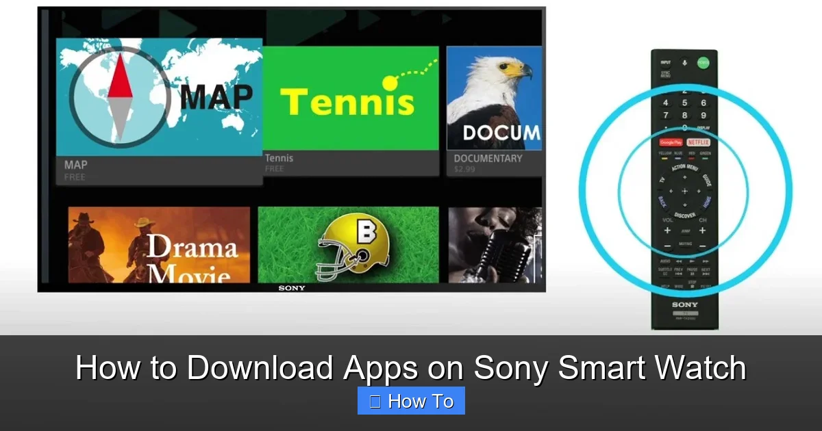 How to Download Apps on Sony Smart Watch
