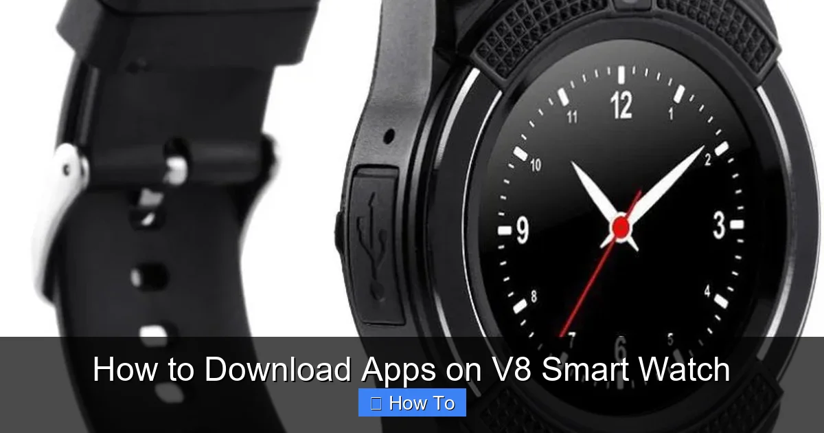 How to Download Apps on V8 Smart Watch