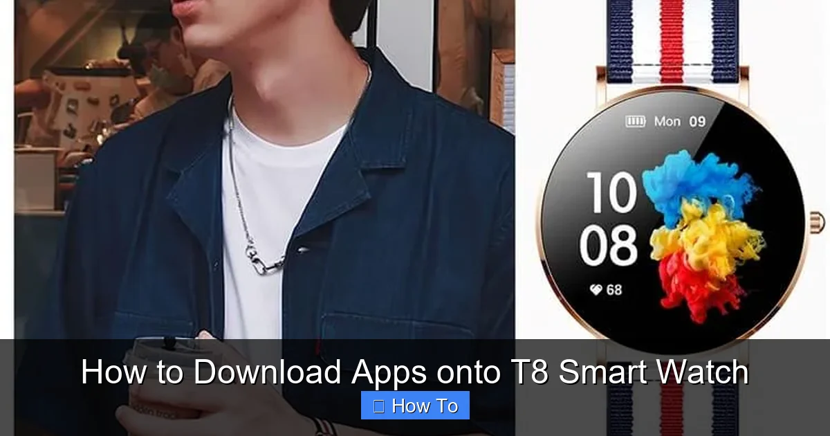 How to Download Apps onto T8 Smart Watch