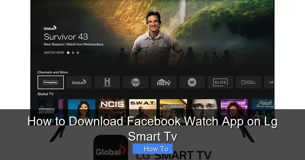 How to Download Facebook Watch App on Lg Smart Tv